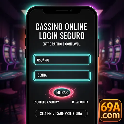 Ilustração de Explore o aplicativo cassino da 69a com segurança e agilidade