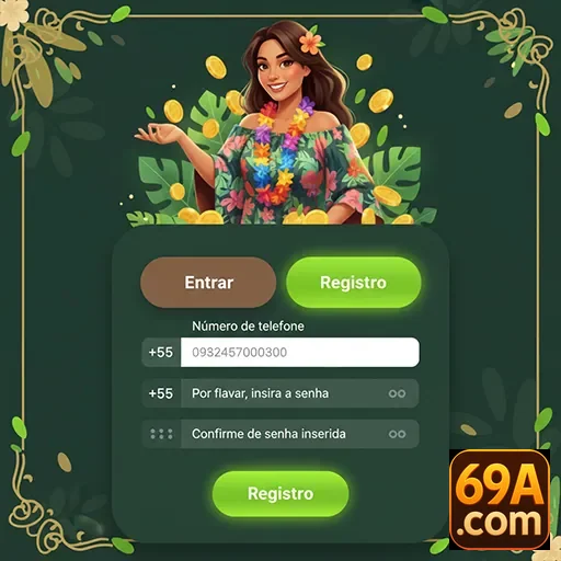 Ilustração de Explore Slots e Recompensas VIP no 69a