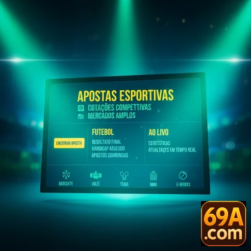 Ilustração de Acesse o cassino online 69a com login rápido e fácil